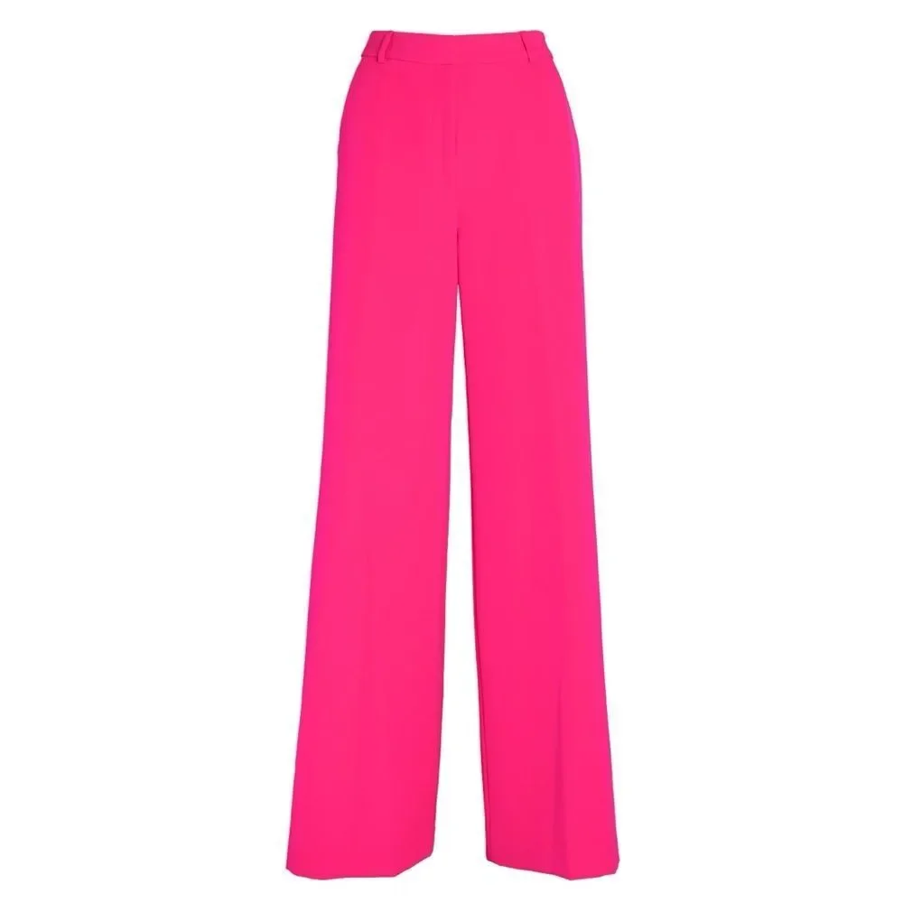 NWT L’AGENCE Pilar Pink Wide Leg Pant Trouser - Picture 6 of 13